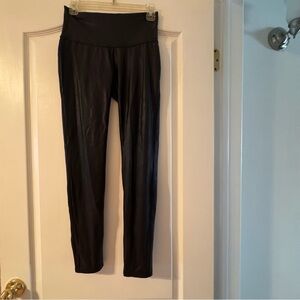 Time and Tru Black Faux Leather Leggings